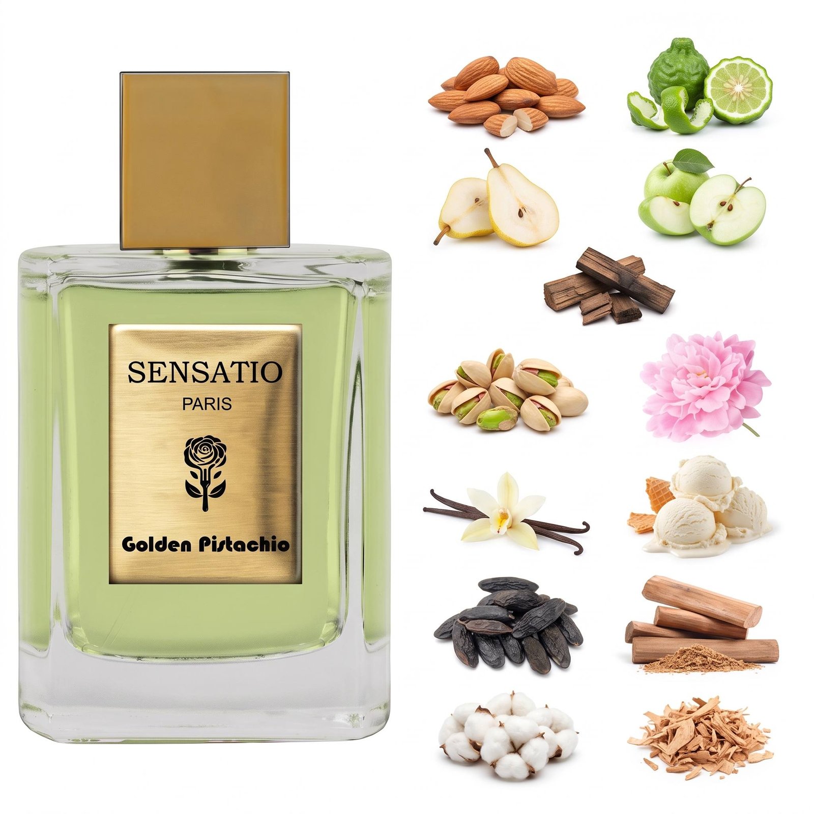 Sensatio Paris Golden Pistachio 1 Sensatio Paris Golden Pistachio - аромат на розпив у Pshyk Rozpyv